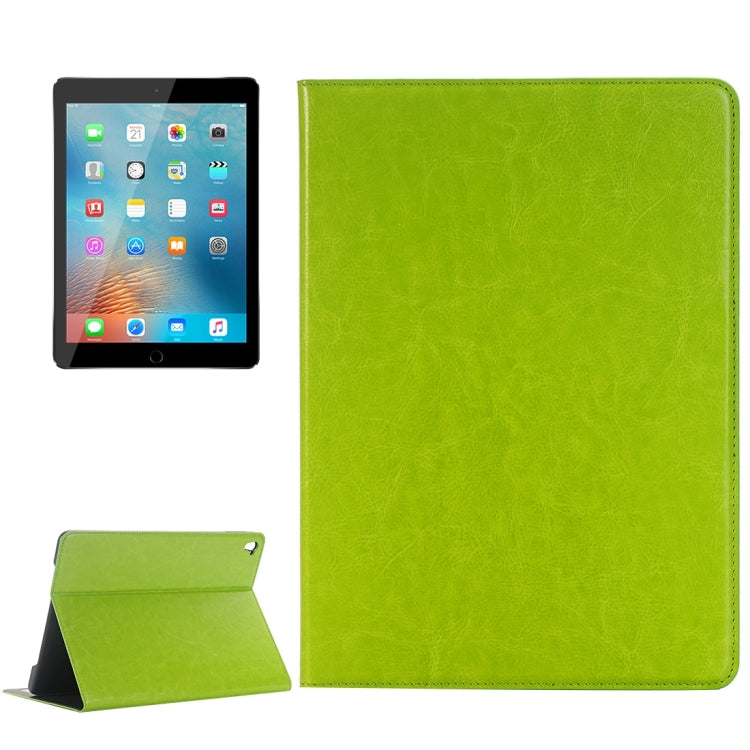 For iPad Pro 9.7 inch Crazy Horse Texture Horizontal Flip Solid Color Leather Case with Holder & Card Slots & Wallet