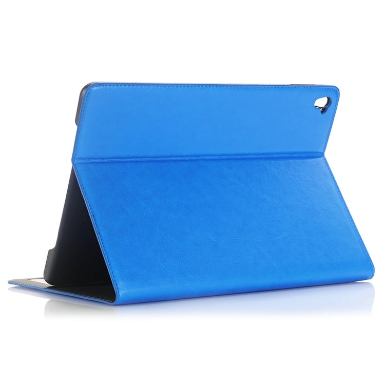 For iPad Pro 9.7 inch Crazy Horse Texture Horizontal Flip Solid Color Leather Case with Holder & Card Slots & Wallet