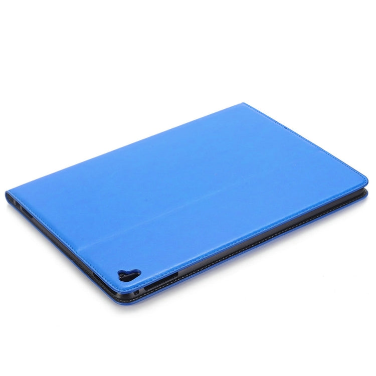 For iPad Pro 9.7 inch Crazy Horse Texture Horizontal Flip Solid Color Leather Case with Holder & Card Slots & Wallet