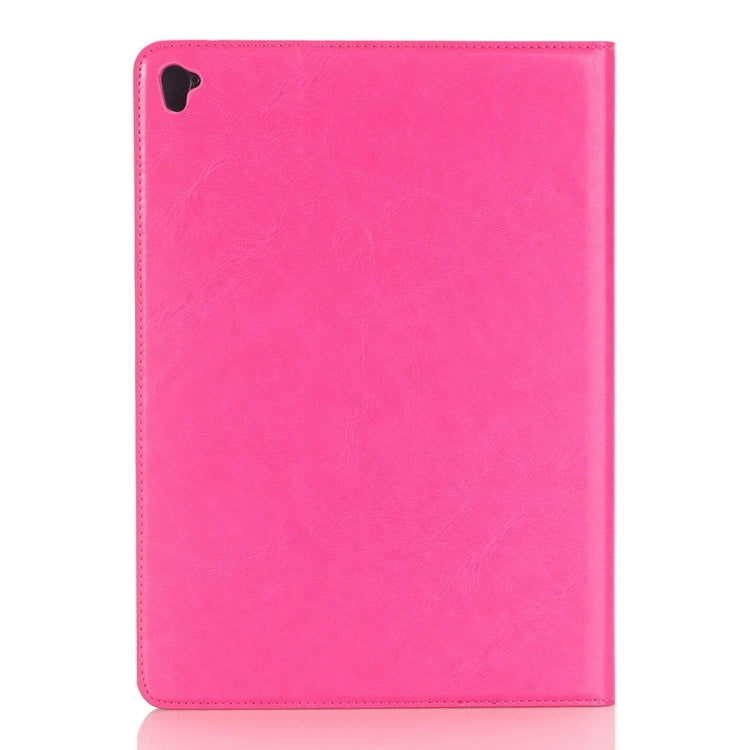 For iPad Pro 9.7 inch Crazy Horse Texture Horizontal Flip Solid Color Leather Case with Holder & Card Slots & Wallet