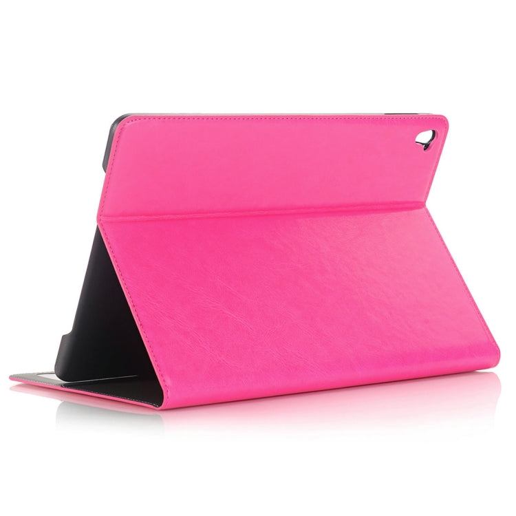 For iPad Pro 9.7 inch Crazy Horse Texture Horizontal Flip Solid Color Leather Case with Holder & Card Slots & Wallet