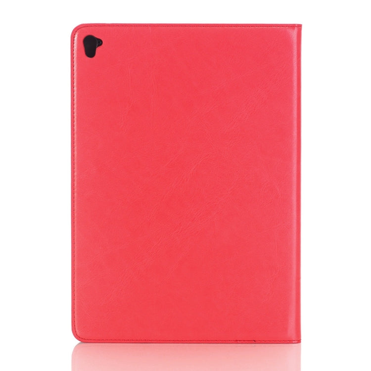 For iPad Pro 9.7 inch Crazy Horse Texture Horizontal Flip Solid Color Leather Case with Holder & Card Slots & Wallet