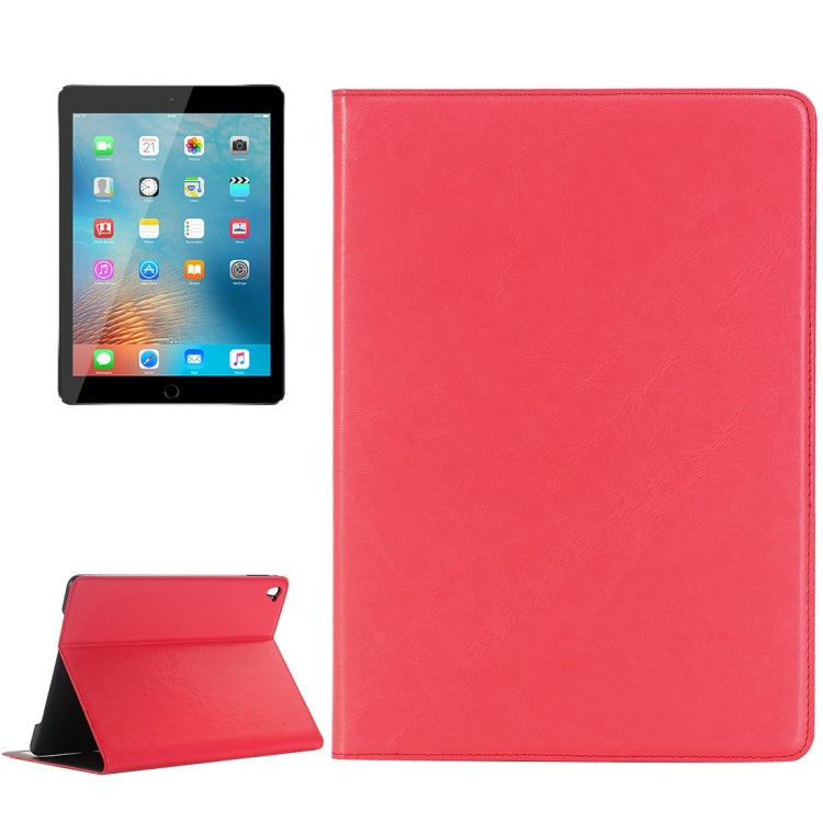 For iPad Pro 9.7 inch Crazy Horse Texture Horizontal Flip Solid Color Leather Case with Holder & Card Slots & Wallet