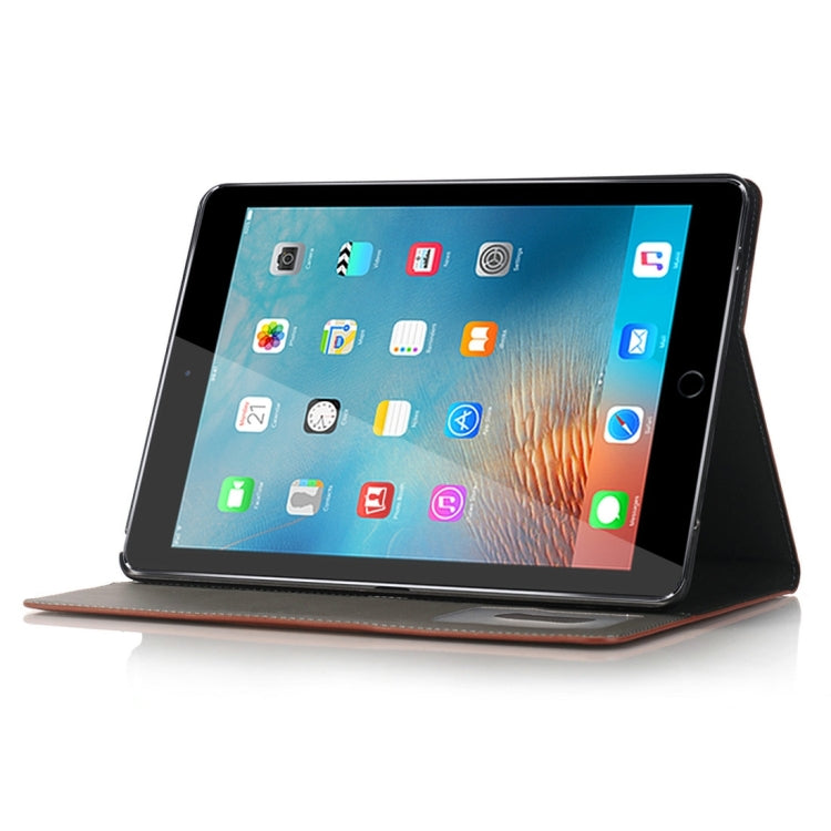 For iPad Pro 9.7 inch Crazy Horse Texture Horizontal Flip Solid Color Leather Case with Holder & Card Slots & Wallet