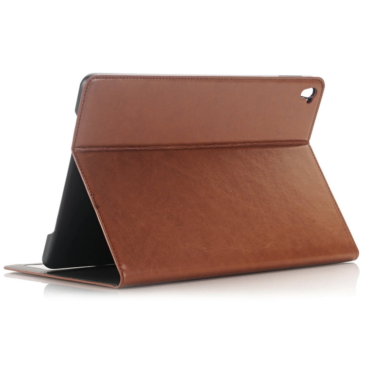 For iPad Pro 9.7 inch Crazy Horse Texture Horizontal Flip Solid Color Leather Case with Holder & Card Slots & Wallet