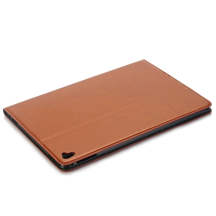 For iPad Pro 9.7 inch Crazy Horse Texture Horizontal Flip Solid Color Leather Case with Holder & Card Slots & Wallet