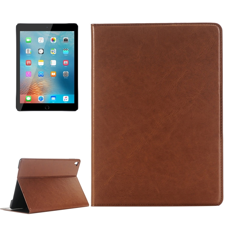 For iPad Pro 9.7 inch Crazy Horse Texture Horizontal Flip Solid Color Leather Case with Holder & Card Slots & Wallet