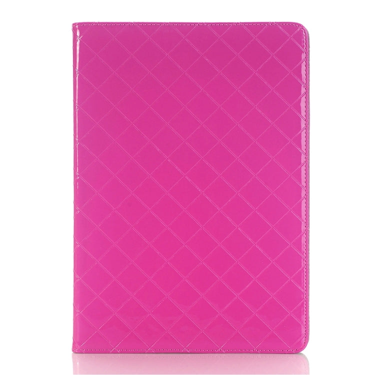 For iPad Pro 9.7 inch Grid Texture Horizontal Flip Solid Color Leather Case with Card Slots & Holder & Wallet