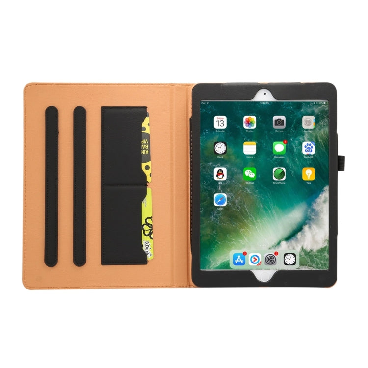 For iPad 9.7 (2018) & iPad 9.7 inch (2017) & iPad Air 2 & iPad Air Cowhide Pattern PC Protective Case
