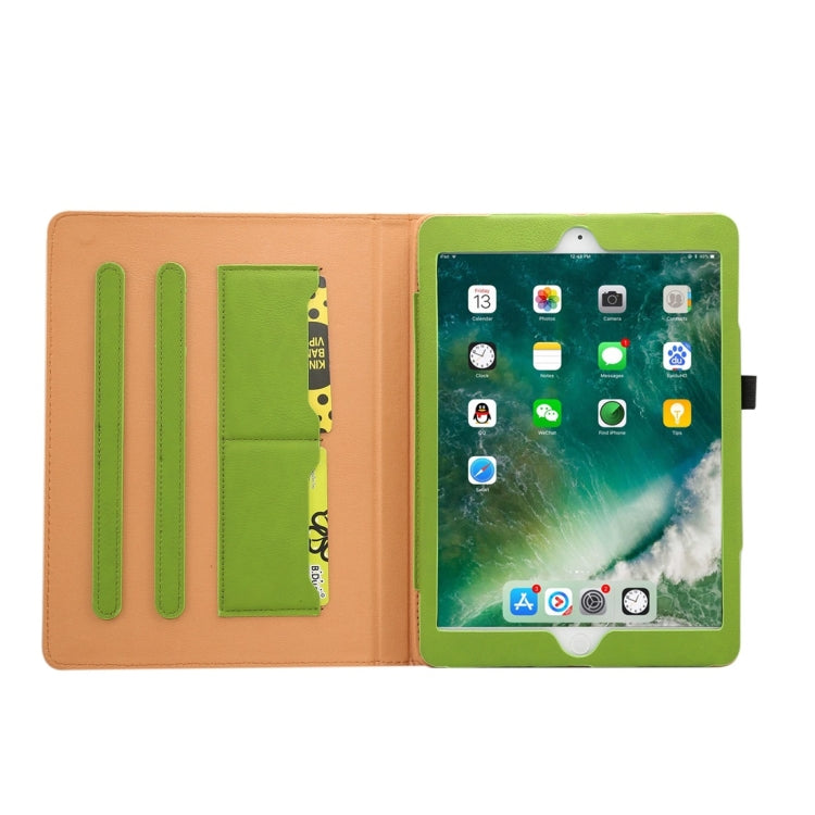 For iPad 9.7 (2018) & iPad 9.7 inch (2017) & iPad Air 2 & iPad Air Cowhide Pattern PC Protective Case