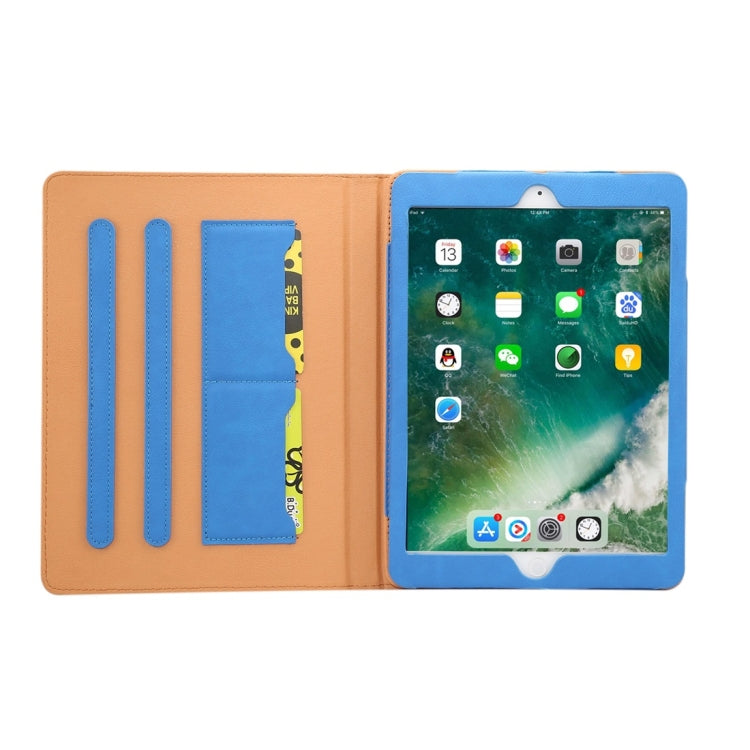 For iPad 9.7 (2018) & iPad 9.7 inch (2017) & iPad Air 2 & iPad Air Cowhide Pattern PC Protective Case