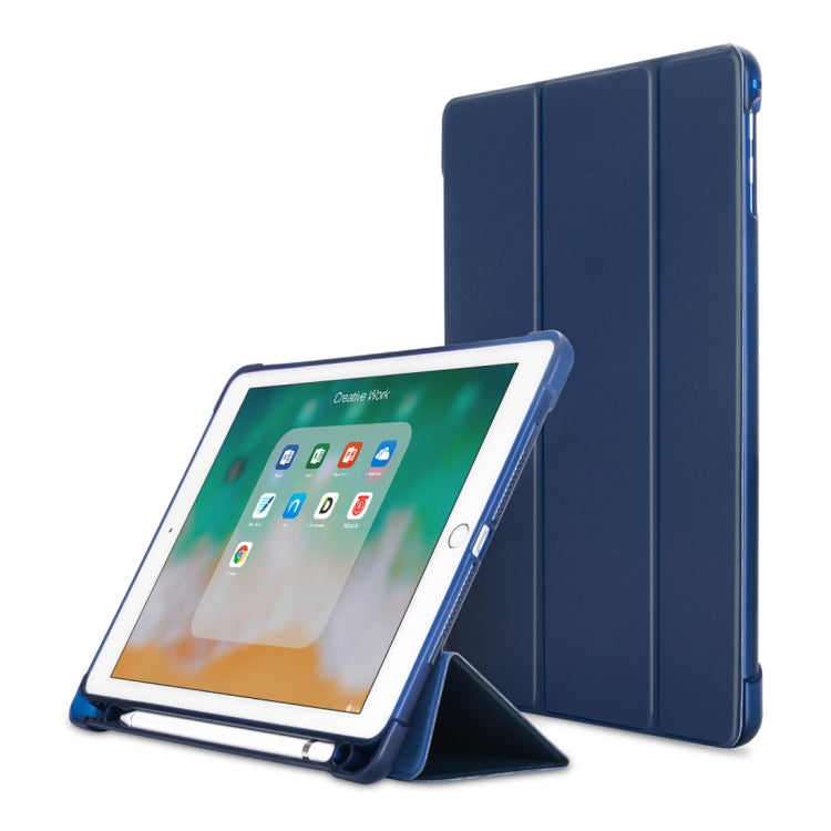 Litchi Texture Flip Leather Case for iPad 9.7(2017) / 9.7(2018)/ Air2 / Air, with Three-folding Holder & Pen Slots