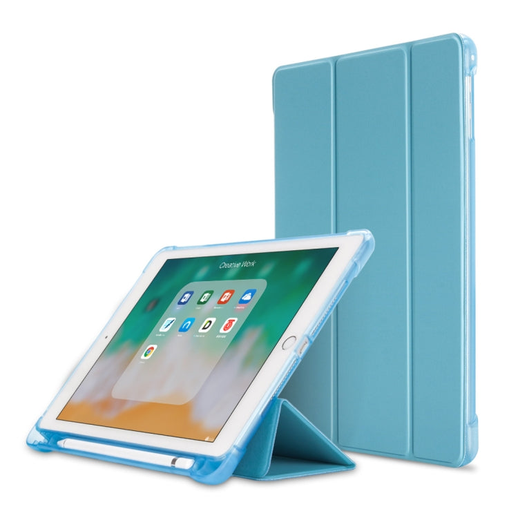 Litchi Texture Flip Leather Case for iPad 9.7(2017) / 9.7(2018)/ Air2 / Air, with Three-folding Holder & Pen Slots