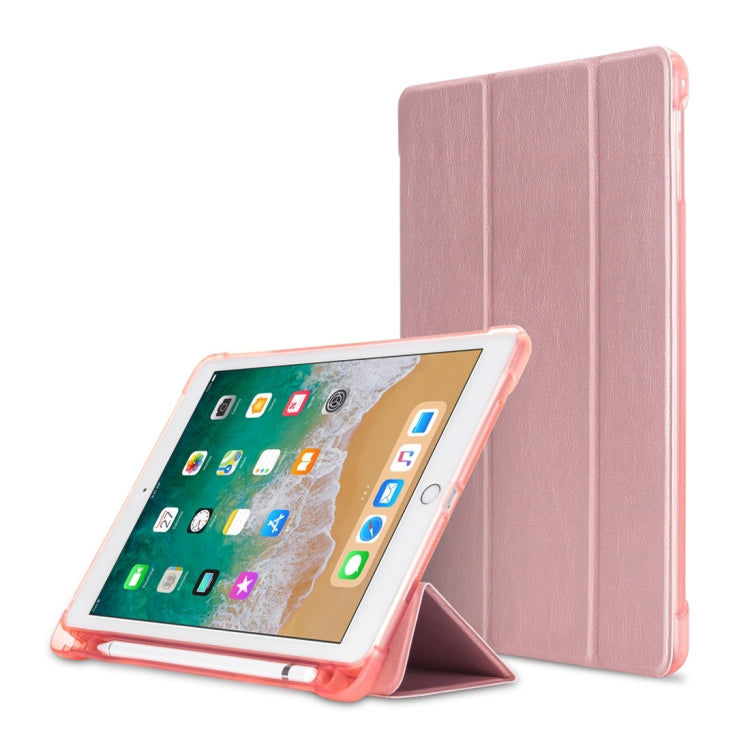Litchi Texture Flip Leather Case for iPad 9.7(2017) / 9.7(2018)/ Air2 / Air, with Three-folding Holder & Pen Slots