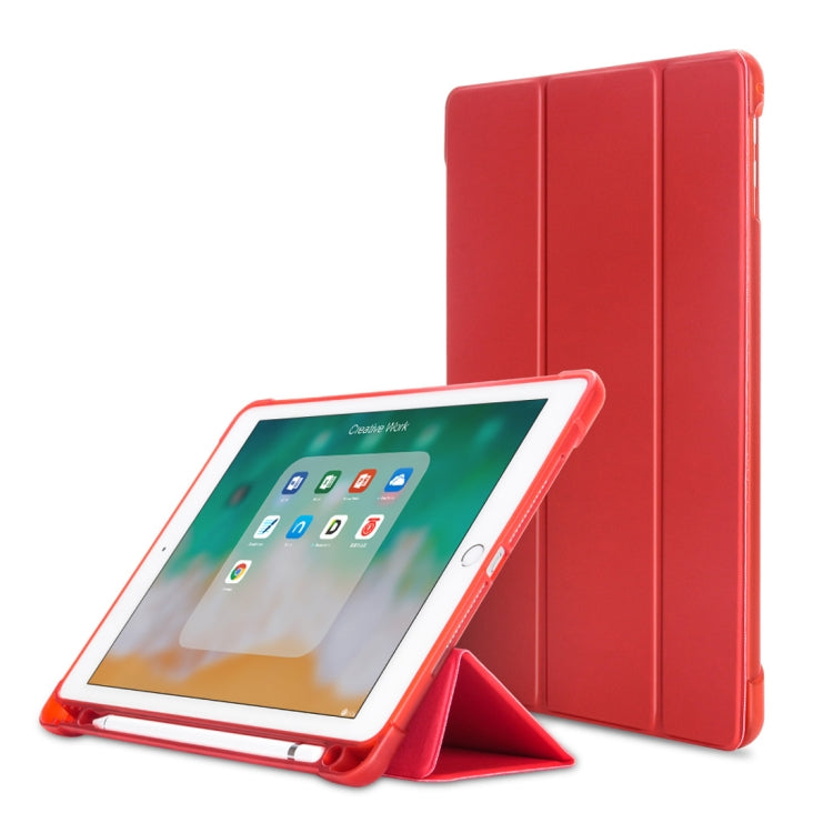 Litchi Texture Flip Leather Case for iPad 9.7(2017) / 9.7(2018)/ Air2 / Air, with Three-folding Holder & Pen Slots