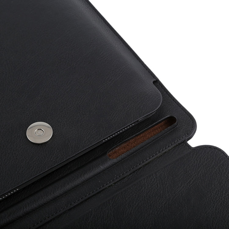 Litchi Texture Vertical Flip PU Leather Sleeve Case for iPad Pro 9.7 inch - iPad Pro 10.5 inch(Black)
