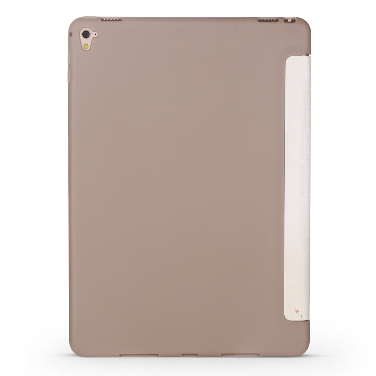 Maple Pattern Horizontal Flip PU Leather Case for iPad Pro 9.7 (2016), with Three-folding Holder & Honeycomb TPU Cover
