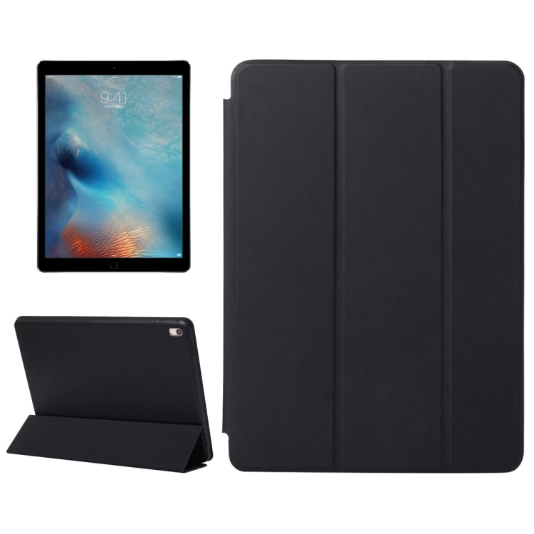 Horizontal Flip Solid Color Leather Case with Three-folding Holder & Wake-up / Sleep Function for iPad Pro 9.7 inch