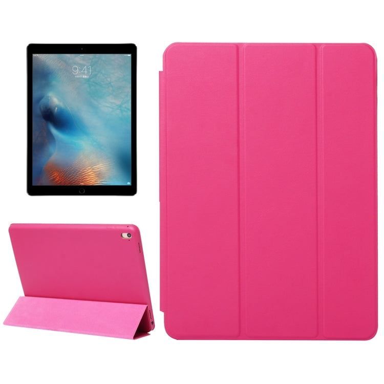 Horizontal Flip Solid Color Leather Case with Three-folding Holder & Wake-up / Sleep Function for iPad Pro 9.7 inch