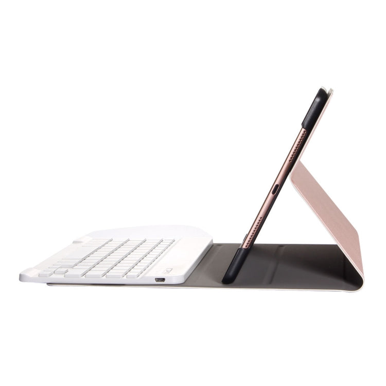 For iPad 9.7 (2018) & iPad Air & Air 2 & iPad Pro 9.7 & New iPad 9.7 inch (2017) Ultra-thin ABS Bluetooth Keyboard Horizontal Flip Leather Tablet Case with Holder