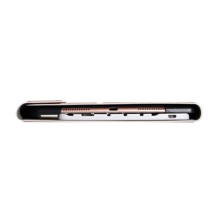 For iPad 9.7 (2018) & iPad Air & Air 2 & iPad Pro 9.7 & New iPad 9.7 inch (2017) Ultra-thin ABS Bluetooth Keyboard Horizontal Flip Leather Tablet Case with Holder
