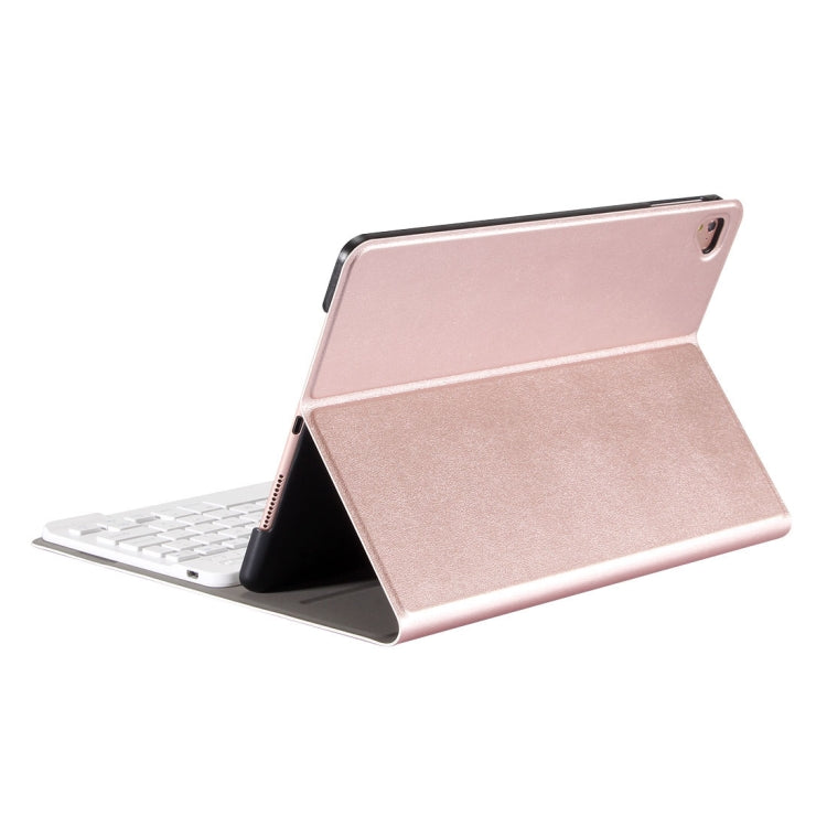 For iPad 9.7 (2018) & iPad Air & Air 2 & iPad Pro 9.7 & New iPad 9.7 inch (2017) Ultra-thin ABS Bluetooth Keyboard Horizontal Flip Leather Tablet Case with Holder