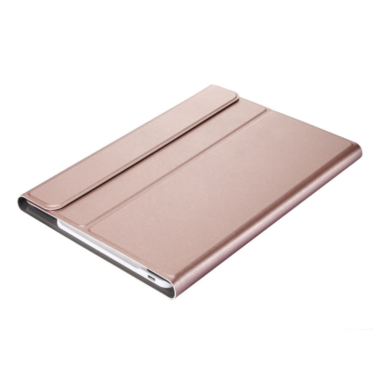 For iPad 9.7 (2018) & iPad Air & Air 2 & iPad Pro 9.7 & New iPad 9.7 inch (2017) Ultra-thin ABS Bluetooth Keyboard Horizontal Flip Leather Tablet Case with Holder