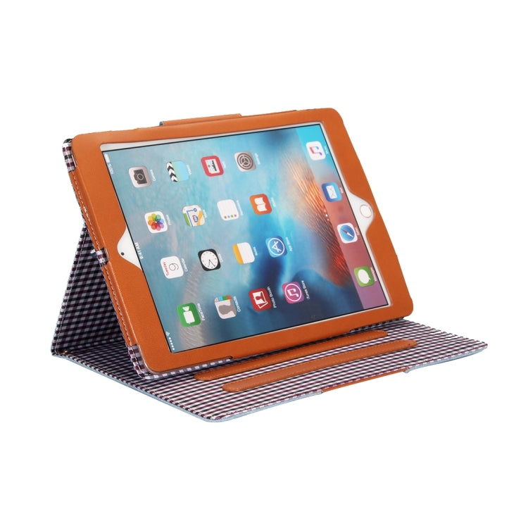For iPad 9.7 (2018) & iPad 9.7 (2017) / Air 2 / Air Retro Denim Cloth Texture Universal Horizontal Flip Leather Case with Holder & Card Slots & Sleep / Wake-up