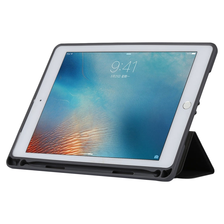 TOTUDESIGN Curtain Series Horizontal Flip Leather Case for iPad Pro 9.7 inch, With Holder & Pen Slot
