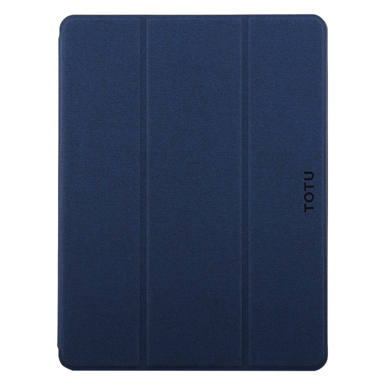 TOTUDESIGN Curtain Series Horizontal Flip Leather Case for iPad Pro 9.7 inch, With Holder & Pen Slot