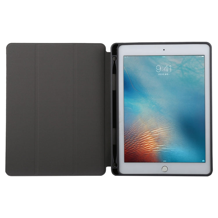 TOTUDESIGN Curtain Series Horizontal Flip Leather Case for iPad Pro 9.7 inch, With Holder & Pen Slot