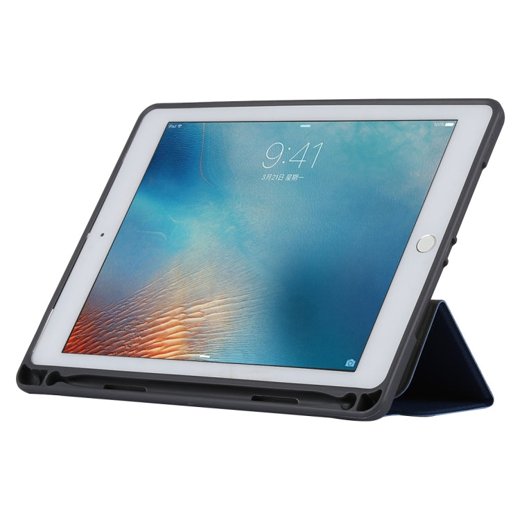 TOTUDESIGN Curtain Series Horizontal Flip Leather Case for iPad Pro 9.7 inch, With Holder & Pen Slot