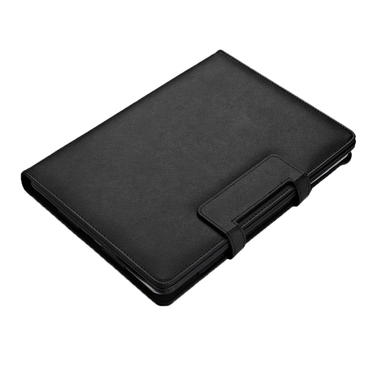 2 in 1 Detachable Bluetooth Keyboard Cross Texture Leather Tablet Case with Holder & Wake-up / Sleep Function for iPad Pro 9.7 inch(Black)