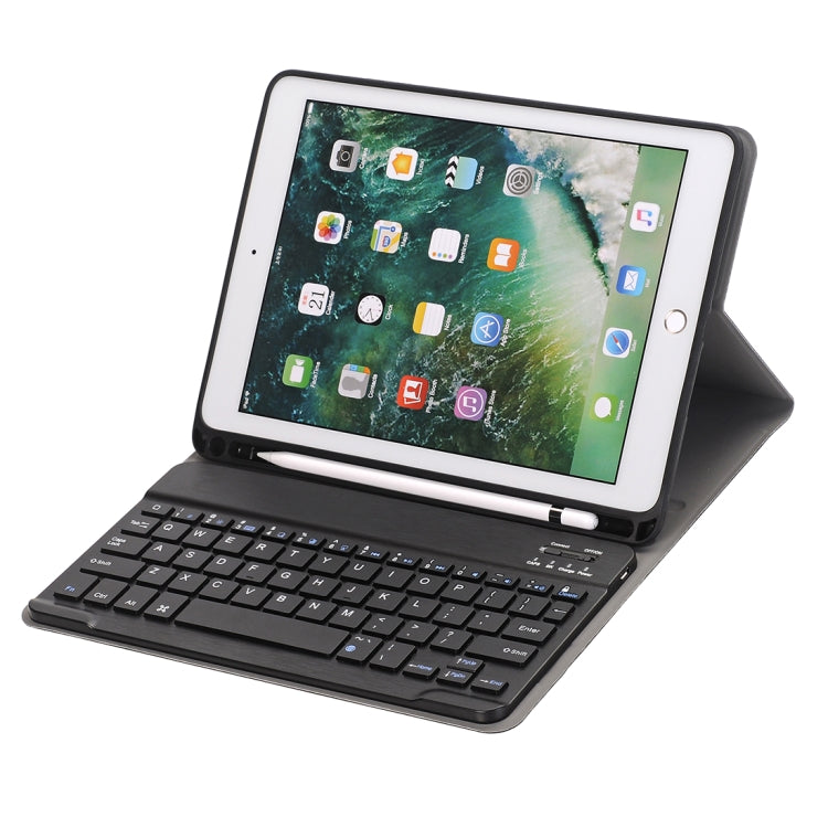 Bluetooth Keyboard + Frosted Texture Horizontal Flip Leather Tablet Case for iPad 9.7 (2018) & iPad 9.7 (2017) & iPad Air, with Holder