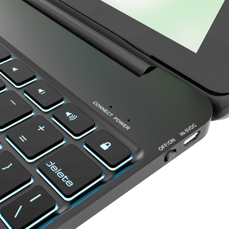 BlueFinger F02 Bluetooth Keyboard with Colorful Backlight, for iPad 9.7 inch (2017) / iPad Pro 9.7 inch / iPad Air 2 / iPad Air