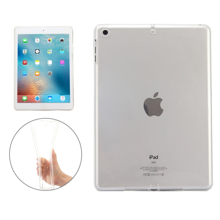 For iPad 9.7 (2018) & iPad 9.7 inch (2017)& iPad Air Ultra-thin Transparent TPU Protective Case(Transparent)