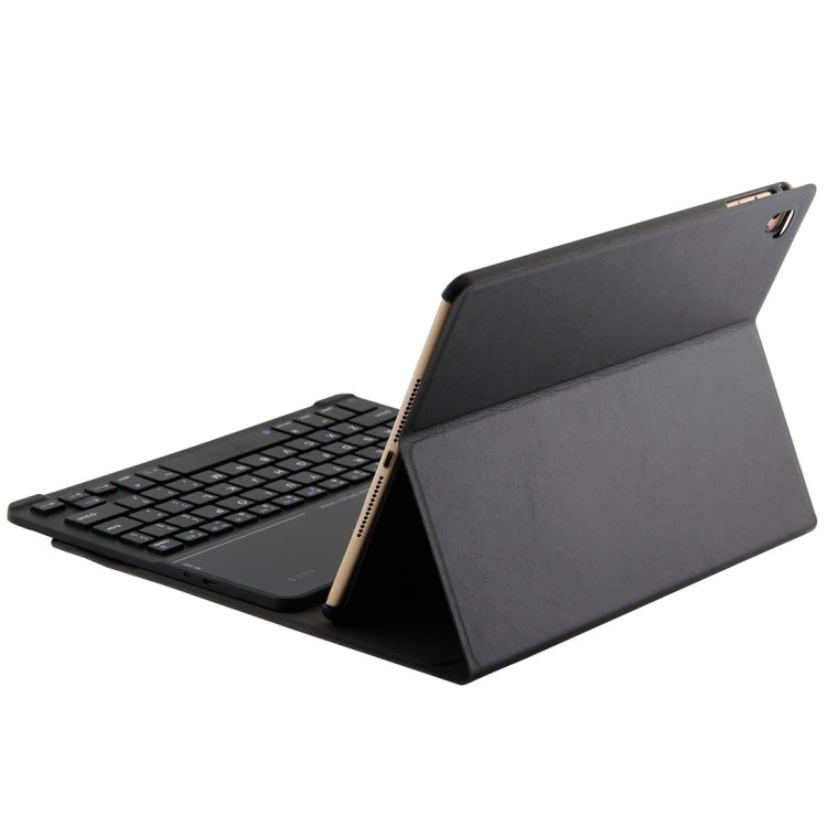 2068B for iPad 9.7 (2018) & iPad Air & Air 2 & iPad Pro 9.7 & New iPad 9.7 inch (2017) Universal Ultra-thin Tempered Glass Horizontal Flip Tablet Case + Bluetooth Keyboard