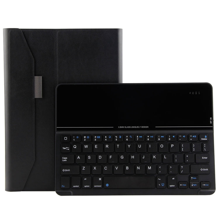 2068B for iPad 9.7 (2018) & iPad Air & Air 2 & iPad Pro 9.7 & New iPad 9.7 inch (2017) Universal Ultra-thin Tempered Glass Horizontal Flip Tablet Case + Bluetooth Keyboard