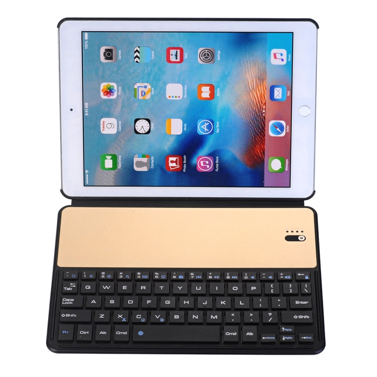 2028 for iPad 9.7 (2018) & iPad Air & Air 2 & iPad Pro 9.7 & New iPad 9.7 inch (2017) Universal Ultra-thin PC + PU Horizontal Flip Tablet Case + Bluetooth Keyboard