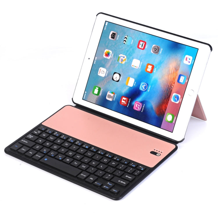 2028 for iPad 9.7 (2018) & iPad Air & Air 2 & iPad Pro 9.7 & New iPad 9.7 inch (2017) Universal Ultra-thin PC + PU Horizontal Flip Tablet Case + Bluetooth Keyboard