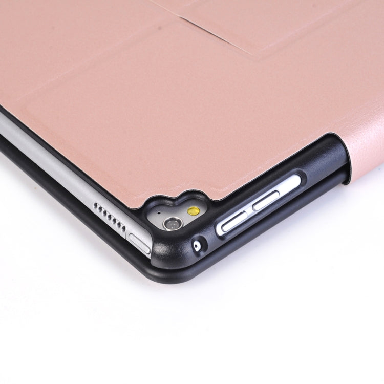 2028 for iPad 9.7 (2018) & iPad Air & Air 2 & iPad Pro 9.7 & New iPad 9.7 inch (2017) Universal Ultra-thin PC + PU Horizontal Flip Tablet Case + Bluetooth Keyboard