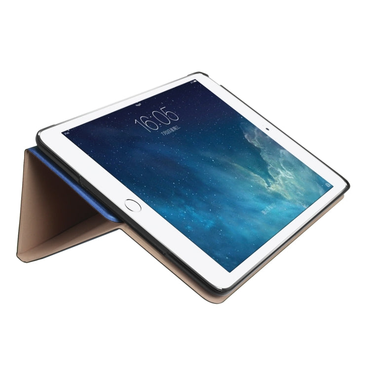 For iPad Pro 9.7inch (2017) Golden Stone Series PU Leather Stand Case Cover Shield