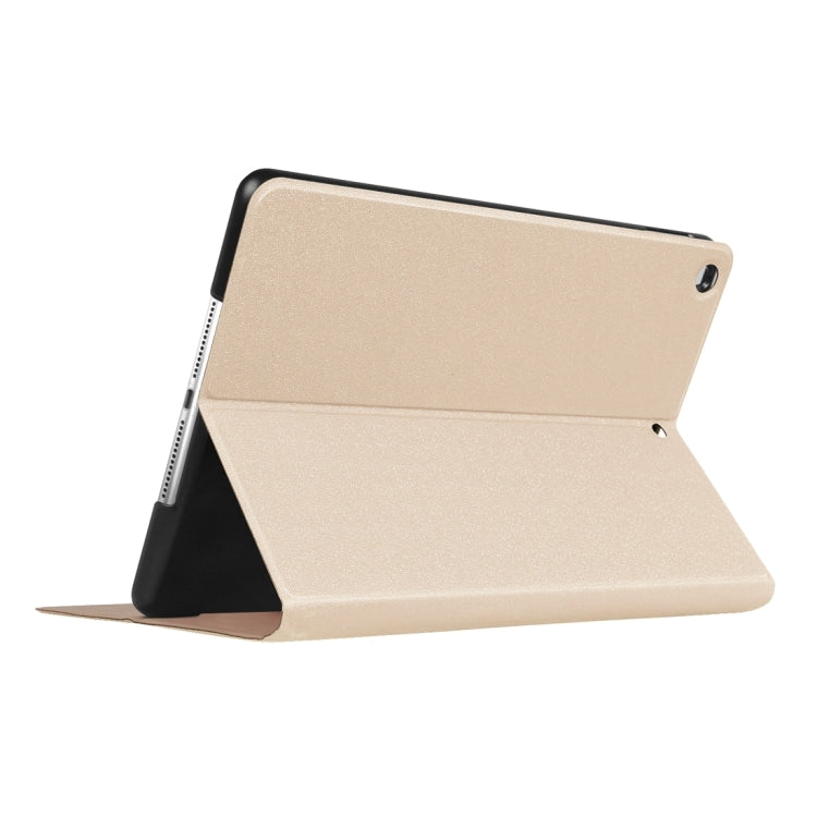 For iPad Pro 9.7inch (2017) Golden Stone Series PU Leather Stand Case Cover Shield