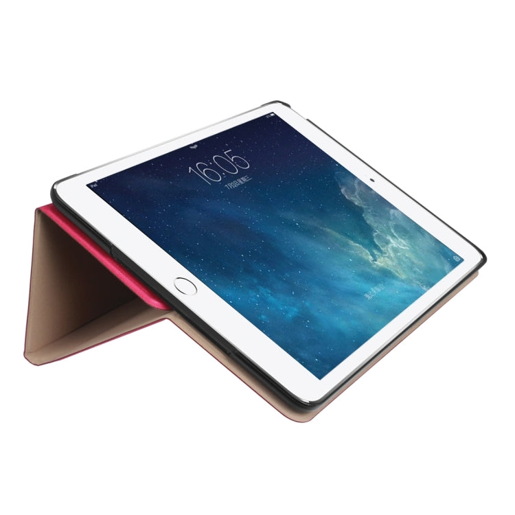 For iPad Pro 9.7inch (2017) Golden Stone Series PU Leather Stand Case Cover Shield