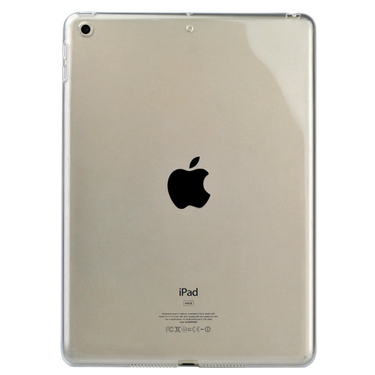 For iPad 9.7 (2018) & iPad 9.7 inch (2017) Ultra-thin Transparent TPU Protective Case(Transparent)
