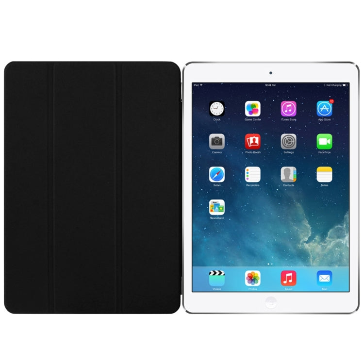 For iPad Pro 9.7 inch Single Side Polyurethane Smart Cover with 3-Folding Holder