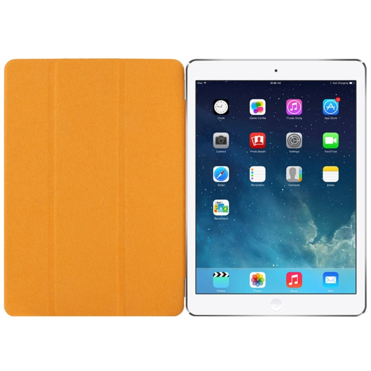 For iPad Pro 9.7 inch Single Side Polyurethane Smart Cover with 3-Folding Holder