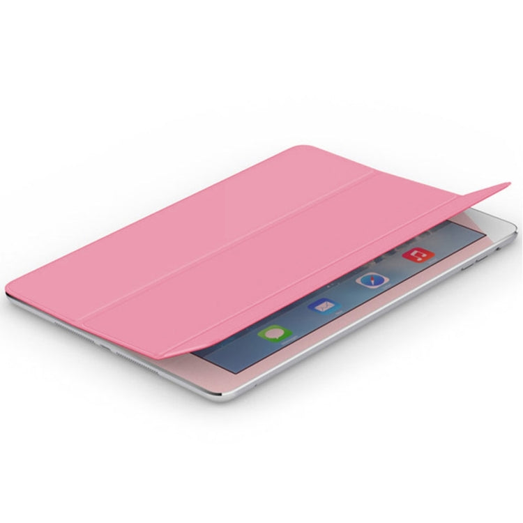 For iPad Pro 9.7 inch Single Side Polyurethane Smart Cover with 3-Folding Holder
