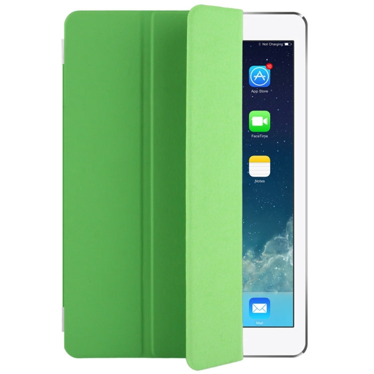For iPad Pro 9.7 inch Single Side Polyurethane Smart Cover with 3-Folding Holder