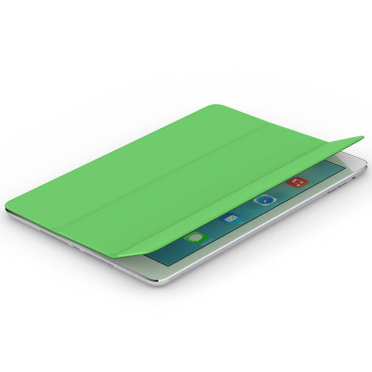 For iPad Pro 9.7 inch Single Side Polyurethane Smart Cover with 3-Folding Holder